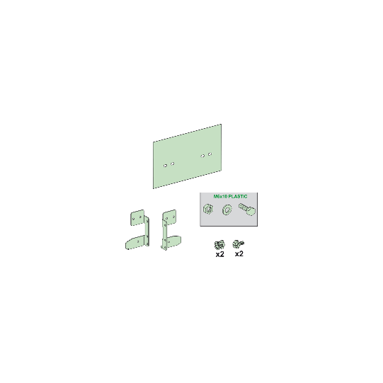 Schneider Electric Linergy Linergy LGYE - Kit écran isolement éclisse - neutre - LVS04624