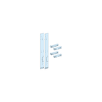 Schneider Electric PrismaSeT PrismaSeT P Active - Ecran face avant JdB vertical latéral - Forme 2 - L150 - LVS04921