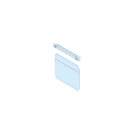 Schneider Electric PrismaSeT PrismaSeT P Active - Plaque passe-câbles UF - 5 et 6M - Forme 4 - LVS04952