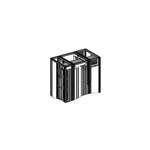 Schneider Electric PrismaSeT PrismaSet HD - cloisonnement forme 2 JDB horizontal - 3M - L300xP600mm - LVS06561