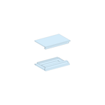 Schneider Electric PrismaSeT PrismaSeT G Active - Plaques haute et basse extension - L600 - IP55 - RAL9003 - LVS08371