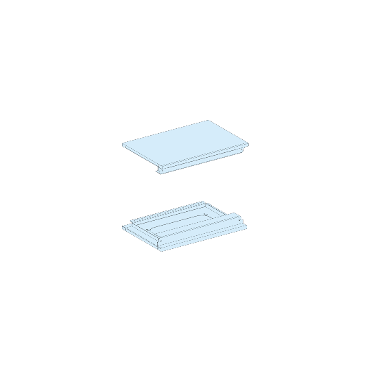 Schneider Electric PrismaSeT PrismaSeT G Active - Plaques haute et basse extension - L300 - IP55 - RAL9003 - LVS08372