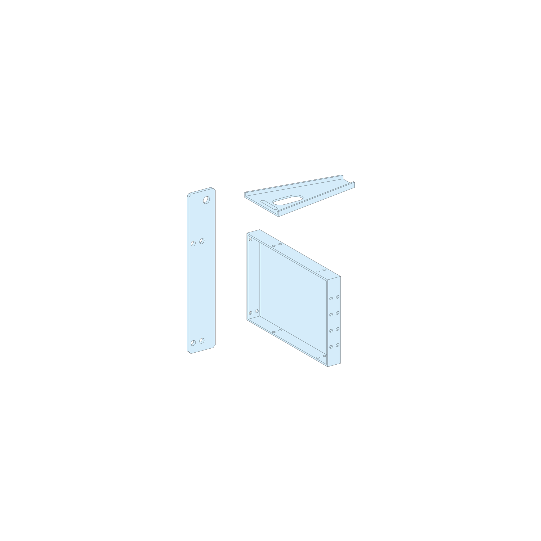 Schneider Electric PrismaSeT PrismaSeT G Active - Gousset de socle latéral - IP55 - H=150mm - RAL7016 - LVS08392