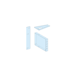 Schneider Electric PrismaSeT PrismaSeT G Active - Gousset de socle latéral - IP55 - H=150mm - RAL7016 - LVS08392