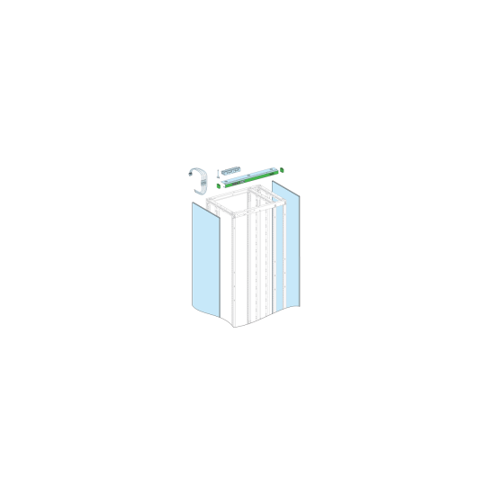 Schneider Electric PrismaSeT PrismaSeT P Active - Bandeau connecté + panneaux latéraux IP30 - L800/P400 - LVS08752D