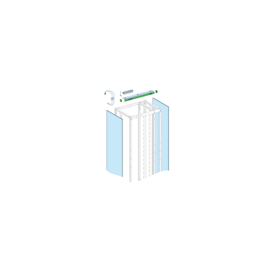 Schneider Electric PrismaSeT PrismaSeT P Active - Bandeau connecté + panneaux latéraux IP30 - L800/P600 - LVS08762D