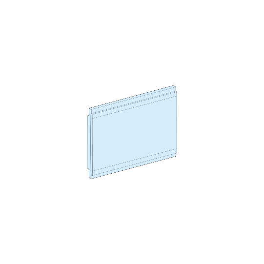 Schneider Electric PrismaSeT PrismaSeT G Active - Platine pleine 210 x 150 - IP55 - RAL9003 - LVS08861