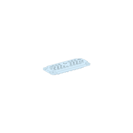 Schneider Electric PrismaSeT PrismaSeT G Active - Plaque passe-câbles à membrane - 43 entrées - LVS08896