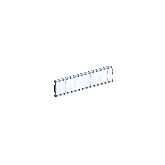 Schneider Electric PrismaSeT PrismaSeT G Active - Porte-étiquettes adhésives - L=432mm - H=36mm - lot de 12 - LVS08904