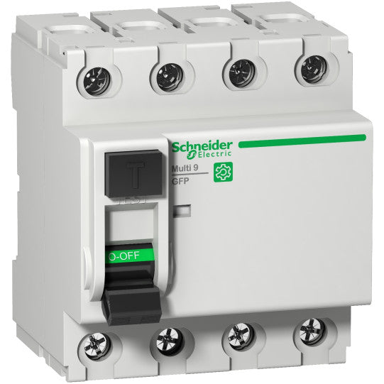 Schneider Electric Multi 9 Multi9 - GFP - RCCB - 4P - 63A - class A SI - 480Y/277 V - 86 mA instantaneous - M9R12463