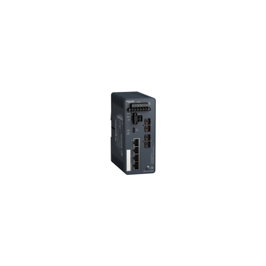 Schneider Electric SCHNEIDER Modicon Managed Switch - 4 ports for copper + 2 ports for fiber optic multimode - MCSESM063F2CU0