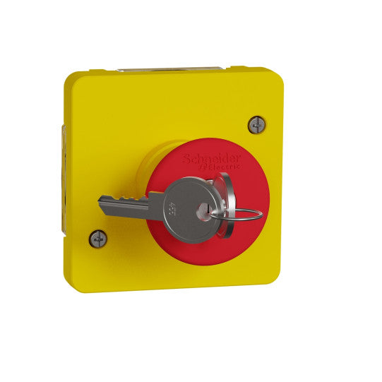 Schneider Electric Mureva Styl Mureva Styl - emergency switch - key to release - grey - MUR35052