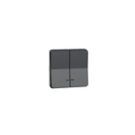 Schneider Electric Mureva Styl Mureva Styl - double push-button locat LED flush & surface mounting - grey - MUR35228