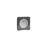 Schneider Electric Mureva Styl Socket-outlet, Mureva Styl, 2P + E with shutters, pin earth, 16A, 250V, surface, grey - MUR38030