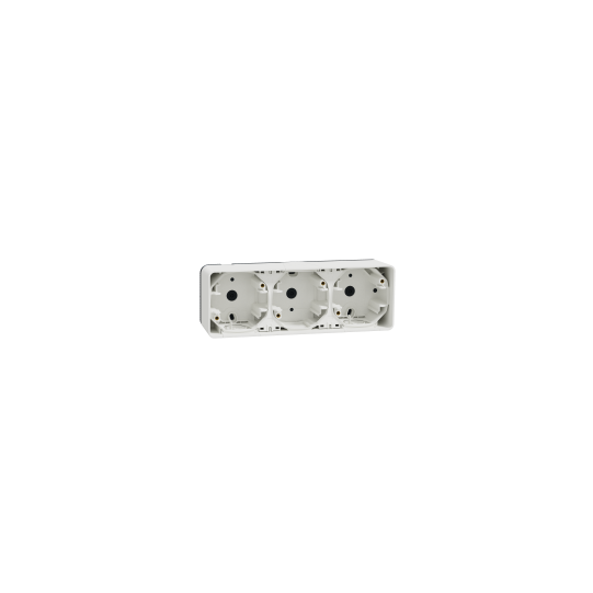Schneider Electric Mureva Styl Mureva Styl - surface mounted box - 3 gangs horizontal- white - MUR39913