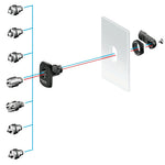 Schneider Electric Spacial Triangular lock insert 6,5 CNOMO for Spacial S3D enclosures. - NSYAEDLT6S3D