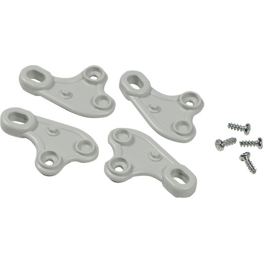 Schneider Electric Thalassa Fixing lugs in thermoplastic PC and screws. for boxes = H150xL150 mm. - NSYAEFTB