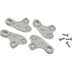 Schneider Electric Thalassa Fixing lugs in thermoplastic PC and screws. for boxes = H150xL150 mm. - NSYAEFTB