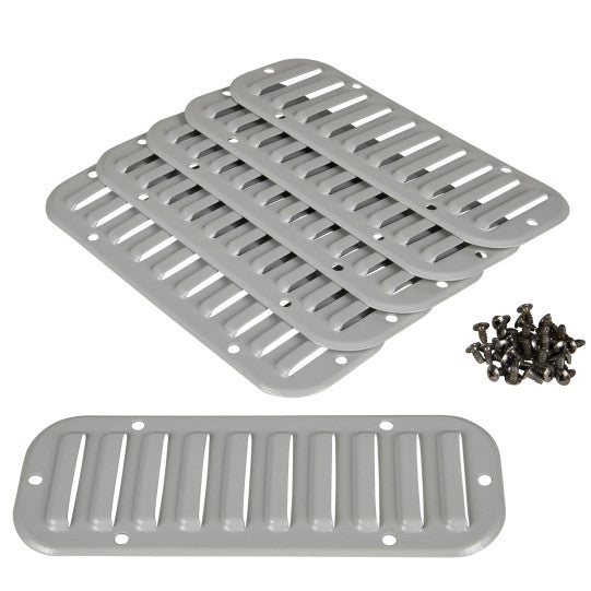 Schneider Electric SCHNEIDER Metal outlet grille cut-out 110x46mm ext dim 144x62mm IP20 - NSYCAG110X46M
