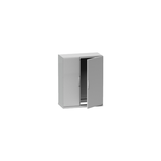 Schneider Electric Thalassa Floor standing encl.polyester vers.PLAZ w/plinth open bottom 1500x1250x420 IP54 - NSYPLAZ15124G