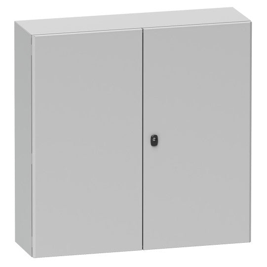 Schneider Electric Spacial Spacial S3D dbl plain door with mount.plate. H1200xW1000xD300 IP55 IK10 RAL7035. - NSYS3D121030DP