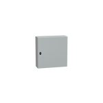 Schneider Electric Spacial Spacial S3D plain door w/o mount.plate. H600xW600xD200.IP66 IK10 RAL7035. - NSYS3D6620