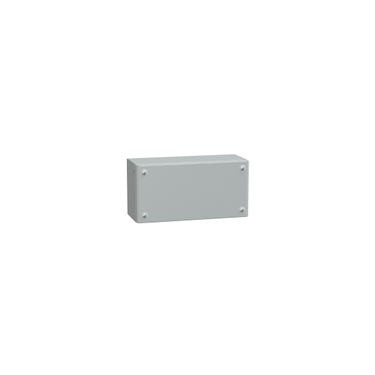 Schneider Electric Spacial Metal industrial box plain door H150xW300xD120 IP66 IK10 RAL 7035 - NSYSBM153012