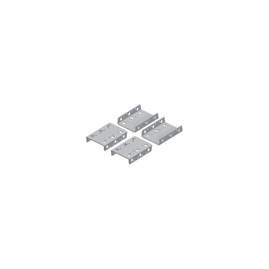 Schneider Electric Spacial Spacial - jeux de 4 brides d'accouplement renforcé pour forte charge - NSYSFBKR