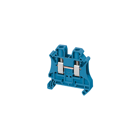 Schneider Electric Linergy Borne à vis - passant - 2 points - 6mm² - bleu - NSYTRV62BL