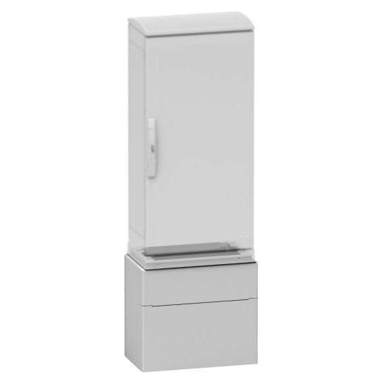 Schneider Electric Thalassa Polyester glassreinf. plinth for encl. PLAZ(T)74 front opening IP44-IK10 RAL7035 - NSYZZ574G