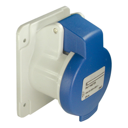 Schneider Electric PratiKa PratiKa socket - screw - straight - 16A - 2P + E - 200...250 V AC - panel - PKF16G423