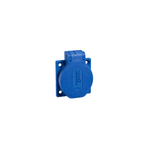 Schneider Electric Mureva Socket outlet, Mureva PK, Schuko Panel, 50x50, Blue, IP54 - PKS52B