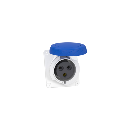Schneider Electric PratiKa PratiKa socket - fast - angled - 32A - 2P + E - 200...250 V AC - panel - PKY32F723