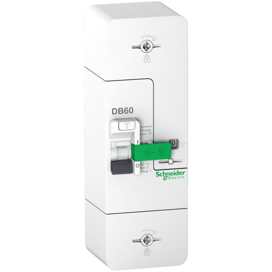 Schneider Electric Resi9 Earth leakage circuit breaker for service connection DB60 - 1P+N - 45A - 500mA S - R9FS645