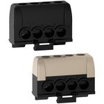 Schneider Electric Resi9 Phase terminal block, Resi9, screw terminals, 2 insulated terminal bars, 8 holes, 2x(4x16 mm²) - R9H13405P