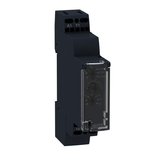 Schneider Electric SCHNEIDER Harmony Time RE17 - Modular time relay - 1 s..100 h - 24..240 VAC - solid state output - RE17LMBM