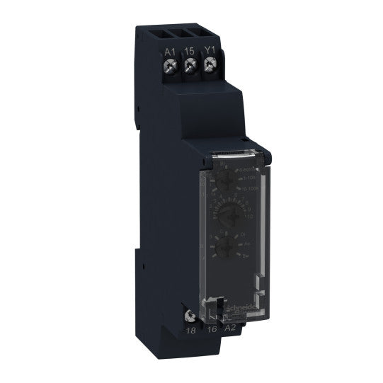 Schneider Electric SCHNEIDER Harmony Time RE17 - Modular time relay - 10 functions - 1 s..100 h - 24..240 V AC - 1 OC - RE17RMMU