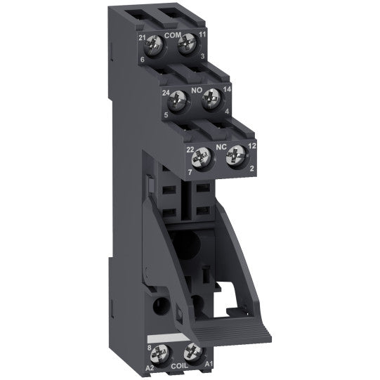 Schneider Electric SCHNEIDER Socket, separate contact, 5 A, relay type RXG2, screw connector, 250 V AC - RGZE1S48M