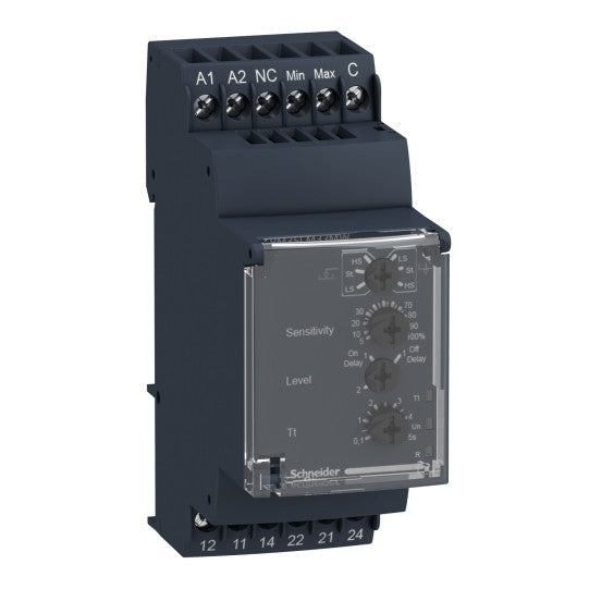 Schneider Electric SCHNEIDER Modular liquid level control relay, 5 A, 2 CO, 24...240 V AC/DC - RM35LM33MW