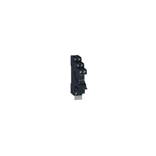 Schneider Electric SCHNEIDER Harmony, Interface plug-in relay pre-assembled, 8 A, 2 CO, with LED, with protection circuit, 24 V DC - RSB2A080BDPV