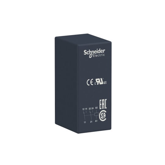 Schneider Electric SCHNEIDER Interface plug-in relay, 8 A, 2 CO, 48 V AC - RSB2A080E7