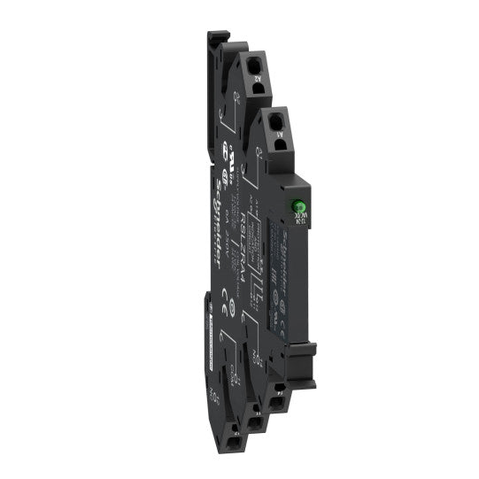 Schneider Electric SCHNEIDER Interface plug-in relay, 6 A, 1 CO, with LED, 24 V DC - RSL1PRBU