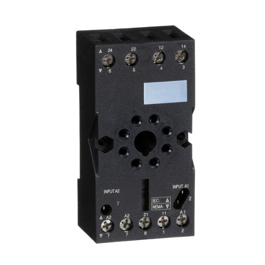 Schneider Electric SCHNEIDER Socket, mixed contact, 10 A, relay type RUMC2, screw connector, 250 V AC - RUZC2M