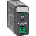 Schneider Electric SCHNEIDER Interface plug-in relay, 5 A, 2 CO, lockable test button, LED, 24 V DC - RXG22BD