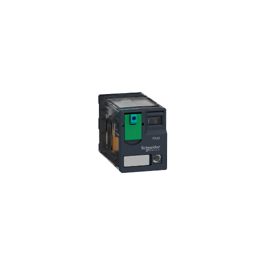Schneider Electric SCHNEIDER Miniature plug-in relay, 12 A, 2 CO, LED, 12 V DC - RXM2AB2JD