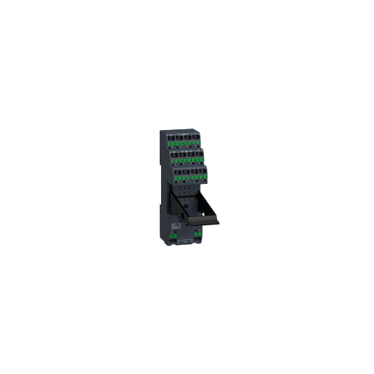 Schneider Electric SCHNEIDER Harmony, Push-in socket, for RXM relays, 12 A/ 2 CO, 6 A/4 CO, spring clamp terminals, separate contact, 250 V AC - RXZE14P