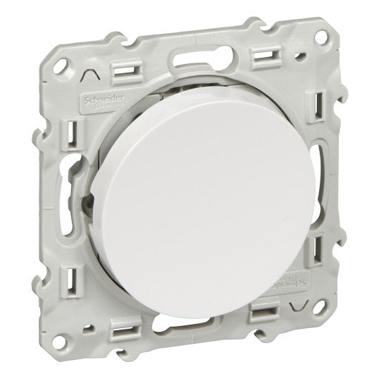 Schneider Electric Odace Odace, push-button, 10 A, white lightable - S520206