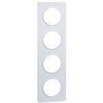 Schneider Electric Odace Odace - Touch - cover frame - 4 gangs H/V71 - white & white border - S520808