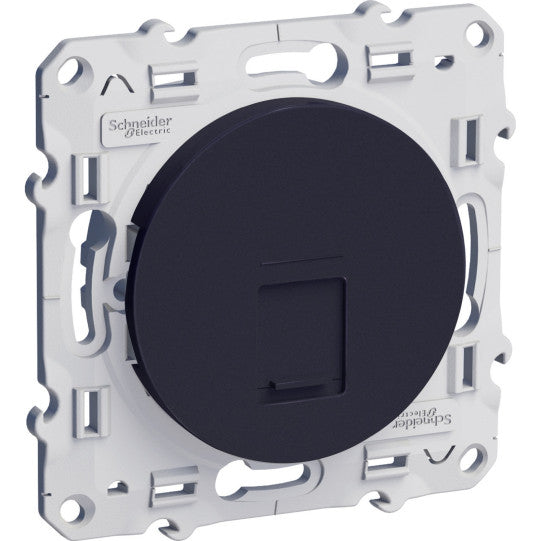 Schneider Electric Odace Odace, data socket, 1 socket, RJ45 cat.5 UTP, anthracite - S540471