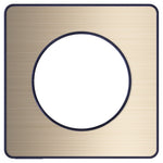 Schneider Electric Odace Odace - Touch - cover frame- 1 gang- metal brushed bronze & anthracite border - S540802L